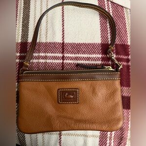 Dooney & Bourke Tan Leather Wristlet